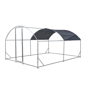 Chicken Coop, Chicken Run With Waterproof Cover, Sunscreen And Waterproofing Pet Cage, Large Poultry Cage For Chicken, Rabbit, 13.1x9.8x6.6 Ft - 1 of 4