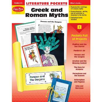 Literature Pockets: Greek & Roman Myths, Grade 4 - 6 Teacher Resource - by  Evan-Moor Educational Publishers (Paperback)