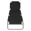 VidaXL Folding Sun Lounger Powder-coated Steel Black - 2 of 4