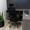 Elama Full Back Mesh Adjustable Office Chair with Headrest in Black - 2 of 4