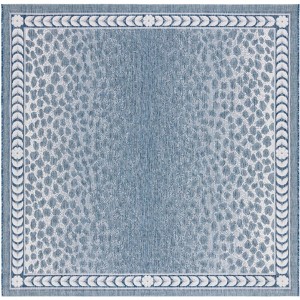 Courtyard CY8100 UV & Stain Resistant Non-Shedding Power Loomed Indoor/Outdoor Rugs - Safavieh - 1 of 4