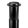 DuraVent 6DBK-TL DuraBlack Single Wall Telescoping Black Finishing Stove Pipe to Vent Smoke & Exhaust, 48 to 64 Inches Long x 6 Inch Diameter - 2 of 4