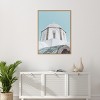 Amanti Art Santorini Church by Bella Eve Canvas Wall Art Print Framed - 4 of 4