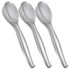 Smarty Had A Party Silver Disposable Plastic Serving Spoons (150 Spoons) - image 2 of 2