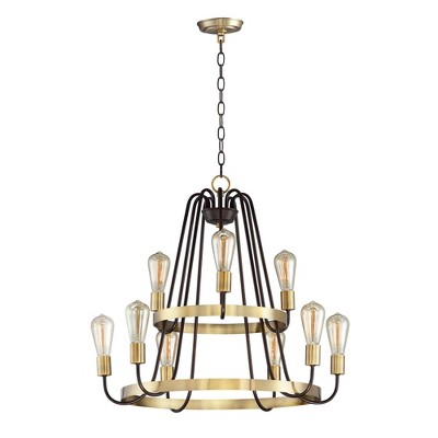 Maxim Lighting Haven 9 - Light Chandelier in  Oil Rubbed Bronze/Antique Brass