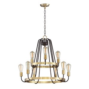 Maxim Lighting Haven 9 - Light Chandelier in  Oil Rubbed Bronze/Antique Brass - 1 of 1