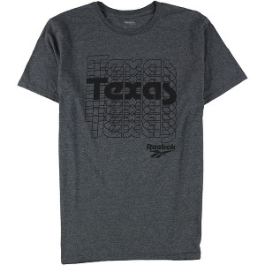 Reebok Mens Texas Graphic T-Shirt, Grey, Medium - 1 of 2