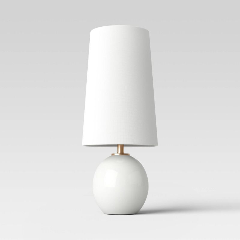 Marble Table Lamp Off-White - Threshold™, 1 of 11