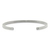 Black Bow Jewelry 3mm Stainless Steel Enamel & Crystal LOVE Cuff Bracelet - 2 of 4