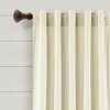 Lush Decor Farmhouse Vintage Stripe Yarn Dyed Cotton Back Tab & Rod Pocket Window Curtain Panel Set - 4 of 4