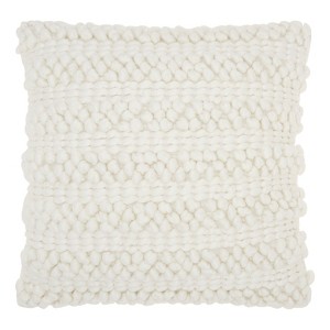 White Solid Throw Pillow - Mina Victory