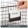 mDesign Bedroom Closet Storage Organizer Basket, Label Slot, 2 Pack, Matte Black - 4 of 4
