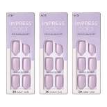 KISS imPRESS Color Press-On Nails - Picture Purplect - 3pk - 90ct