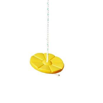 Gorilla Playsets Disc Swing with Rope - Yellow
