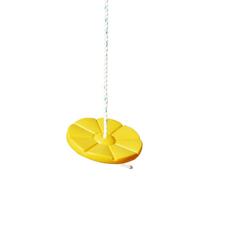 Gorilla Playsets Disc Swing with Rope - Yellow, 1 of 8