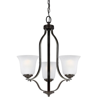 Generation Lighting Emmons 3 light Heirloom Bronze Chandelier 3139003-782