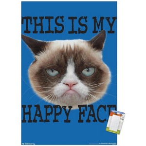 Trends International Grumpy Cat - Face Unframed Wall Poster Prints - 1 of 4