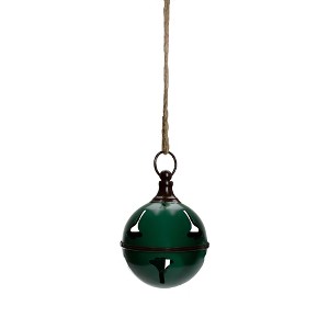 Northlight Metal Jingle Bell Hanging Christmas Decoration - 5" - Green - 1 of 2