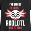 Girls' - Instant Message - Smart Axolotl Questions Fitted Short Sleeve Graphic T-Shirt - 2 of 4