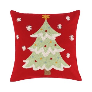 Comet & Cupid Holiday Decorative Pillow Red - Merry & Bright - 1 of 4