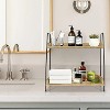 LunaLulinlk Coffee Bar Accessories and Organizer Countertop, 2-Tier Kitchen Racks and Shelves, Brown - 4 of 4