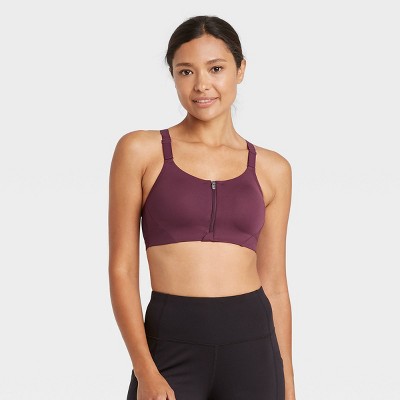 front clasp sports bra