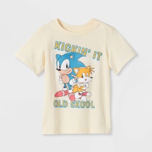 Toddler Boys' Sonic Short Sleeve T-Shirt - Yellow - 1 of 2