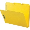 Sparco Fastener Folders w/ 2-Ply Tab 1/3 Ast Tab 50/BX Ltr Yellow SP17270 - 2 of 2