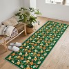 Washable Boho Floral Runner, Non-Slip, Low Pile, Soft Throw Rug for Entryway, Kitchen, Front Door, Kids Room, Indoor Mat. - 2 of 4