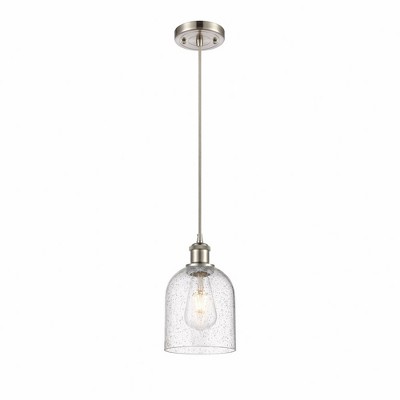Bella - 1 Light Cord Hung Mini Pendant In Industrial Style-9.5 Inches Tall and 5.5 Inches Wide