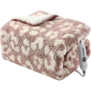 Heated Blanket Electric Blanke Soft SHER PA with 4 Heating Levels & Auto Off, Overheat Protection, Machine Washable, ETL Certification - 1 of 4