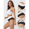 INSPIRE CHIC Women's Soft High Waist Stretch Breathable Tummy Control Cotton Briefs 6 Packs - image 3 of 4