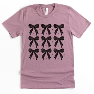 The Juniper Shop Coquette Black Bows Collage Distressed Youth Short Sleeve Tee - 1 of 4