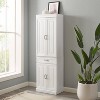 Stanton Pantry White - Crosley: 24-Inch Slim Modular Storage, 5 Shelves, 4 Doors - image 2 of 4