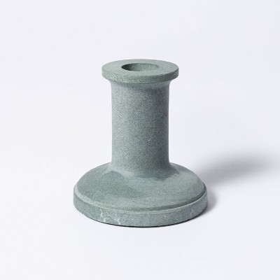 3.5" x 3.5" Soapstone Taper Candle Holder Gray - Threshold™ designed with Studio McGee