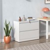 NicBex Modern File Cabinet with Lock, Lateral  Metal Filing Cabinets with Drawers and Anti-Tilt Design,Office Cabinet for Home, Office,Black/White - 2 of 4