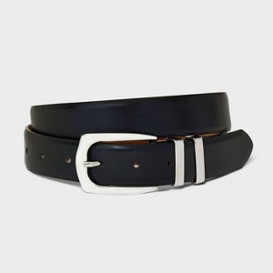 Women's Double Keeper Belt - A New Day™ Black - 1 of 3