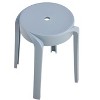 17 inch H Stackable Classroom Stools Plastic Stools Nesting Stools Colorful Round Stools 6 Pack - 3 of 4