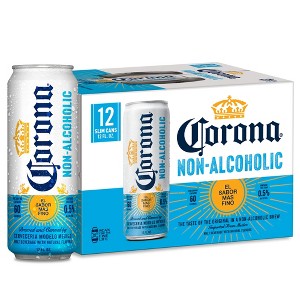 Corona Non-Alcoholic Beer - 12pk/12 fl oz Cans - 1 of 4