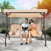 EROMMY 3 Seat Outdoor Porch Swing Chair - 3 of 4