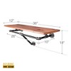 Pipe Decor 36 in. Wall Mounted Clothing Rack with Wood Shelf, Sunset Cedar - 3 of 4