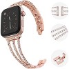 Worryfree Gadgets Metal Bling Jewelry Band for Apple Watch 38/40/41mm, 42/44/45mm iWatch Series 8 7 6 SE 5 4 3 2 1 - 2 of 4