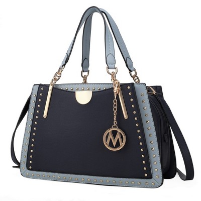 MKF Collection Aubrey Color Block Women's Satchel Bag by Mia K