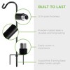 Best Choice Products 91in Set of 2 Shepherd Hooks Outdoor Metal Adjustable Garden Hooks w/ 3-Prong Base - Black - 4 of 4
