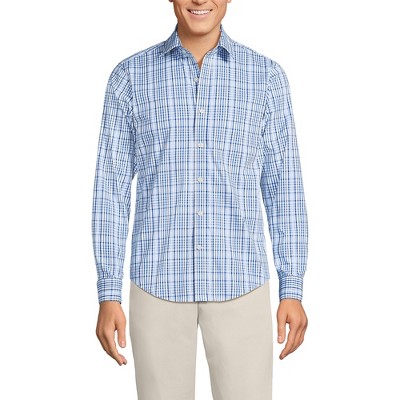 Lands' End Men's Traditional Fit Long Sleeve Travel Kit Shirt