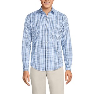 Lands' End Men's Traditional Fit Long Sleeve Travel Kit Shirt - 1 of 3
