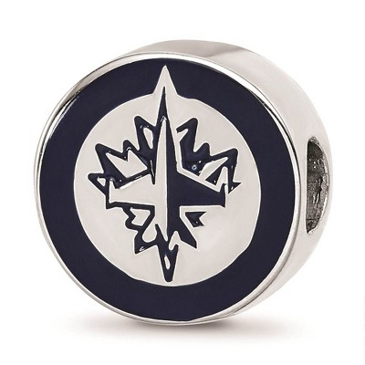 Black Bow Jewelry Sterling Silver Winnipeg Jets NHL Bead Charm