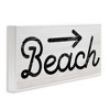Stupell Industries Weathered Beach Direction Sign Rustic Arrow Symbol Framed Giclee Art - 2 of 4