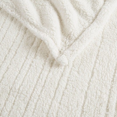 Twin Ivory Sherpa Reversible Heated Blanket