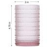 Vintage Rose Pink Hobnail Highball Glasses - 15oz - 2 of 3